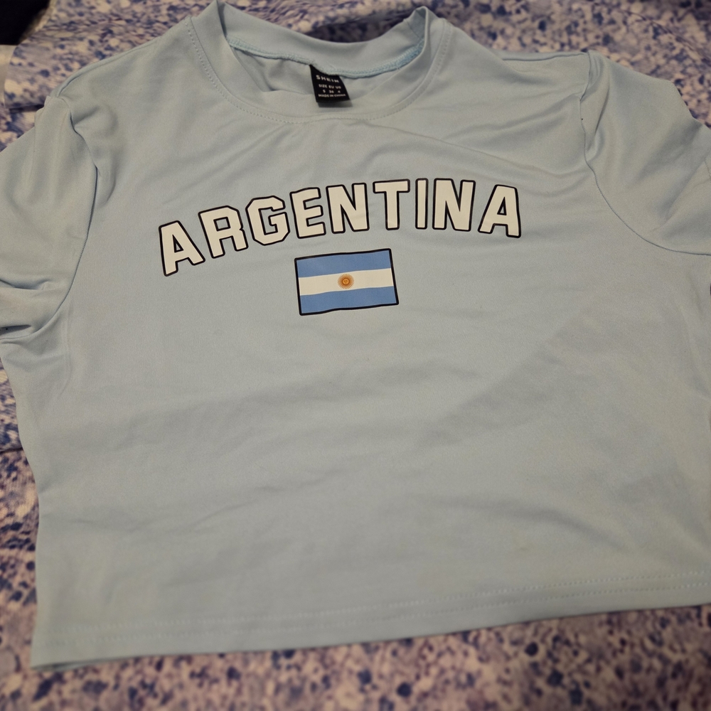 Light Blue Argentina Crop Top